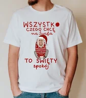 Koszulki męskie - Koszulka męska ze świątecznym nadrukiem - miniaturka - grafika 1