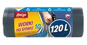 Worki na śmieci - Gosia Amigo Worki Na Śmieci 120l 10szt Czarne 7865 - miniaturka - grafika 1