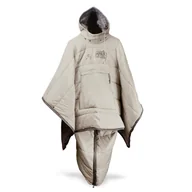 Odzież trekkingowa damska - Ocieplane ponczo kempingowe Offlander khaki - miniaturka - grafika 1