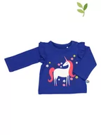 Kaftaniki dla niemowląt - ONNOLULU Koszulka "Unicorn" w kolorze niebieskim - miniaturka - grafika 1