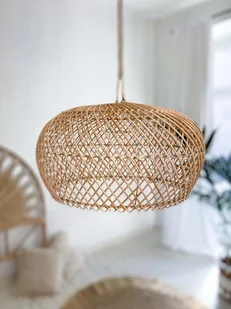 Klosz Rattanowy PLAT - Oprawy, klosze i abażury - miniaturka - grafika 1