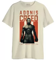 Koszulki męskie - bawełna division Creed"Adonis Creed Grunge" MECREREDTS018 Koszulka męska, Melange Grey, Rozmiar M, Szary Melange, M - miniaturka - grafika 1