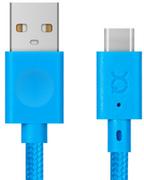 Kable USB - Xqisit Kabel Sznurkowy USB-C 3.0 180cm NIEBIESKI TWORZYWO SZTUCZNE 40782 - miniaturka - grafika 1