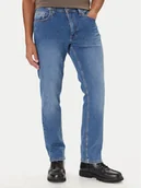 Spodnie męskie - Mustang Jeansy Washington 1016814 Niebieski Straight Fit - miniaturka - grafika 1