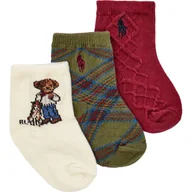 Skarpetki dla dzieci - POLO RALPH LAUREN Skarpety 3-pack - miniaturka - grafika 1