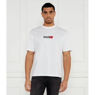HUGO T-shirt Dewdam Loose fit - Koszulki męskie - miniaturka - grafika 1