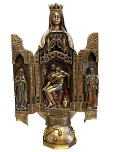 FIGURKA MATKI BOSKIEJ Z LOURDES TRYPTYK, OŁTARZ PODRÓŻNY - Figurki dekoracyjne - miniaturka - grafika 1