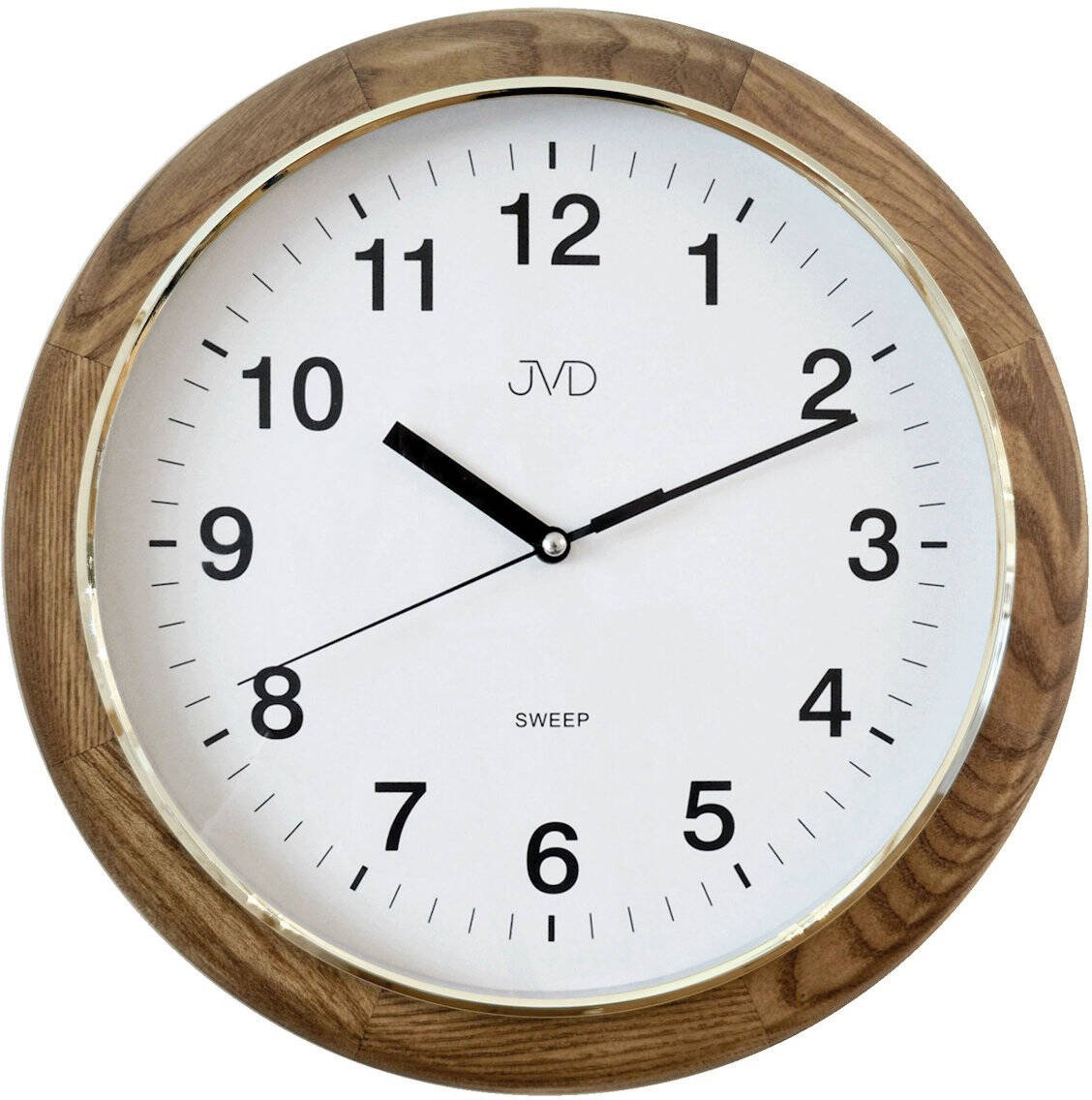 Zegar ścienny JVD NS19040.78 32 cm drewniany cichy .