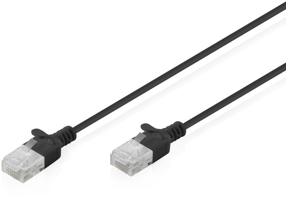 Digitus Patchcord Slim Cat.6 U/UTP LSZH 1.5m czarny DK-1618-015S-BL