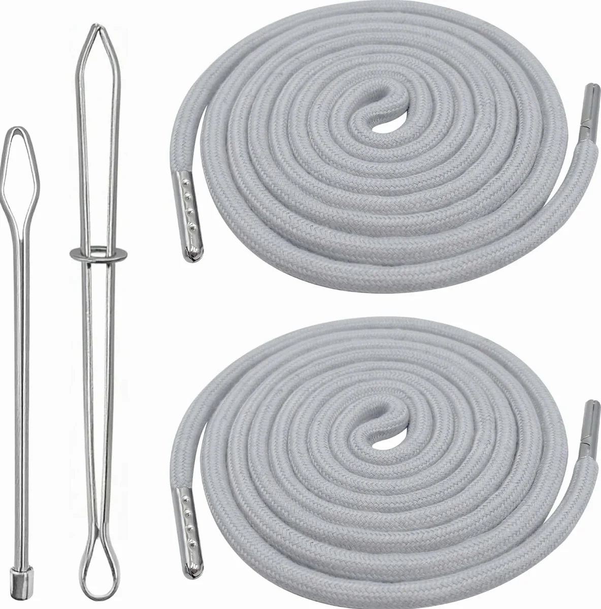 SZNUREK 140CM BAWEŁNIANY METALOWE KOŃCÓWKI IGŁA KLAMERKA BLUZA SPODNIE