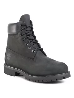 Buty zimowe męskie - Timberland Trapery Premium 6 Inch Boot 10073/TB0100730011 Czarny - grafika 1