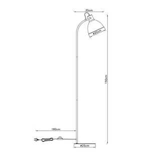 Lampa stojąca Erena głowica wychylana jasnozielona - Lampy stojące - miniaturka - grafika 2