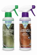 Środki do obuwia i ubrań - Zestaw Nikwax – Impregnat i żel czyszczący do butów z nubuku i zamszu 2×300 - miniaturka - grafika 1