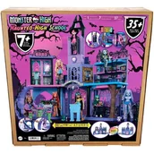 Lalki dla dziewczynek - Domek MONSTER HIGH Straszyceum HLP88 - miniaturka - grafika 1
