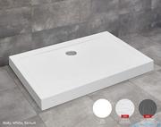 Brodziki prysznicowe - Radaway Doros D Compact Stone brodzik 110x80 biały SDRD1180-05-04S - miniaturka - grafika 1