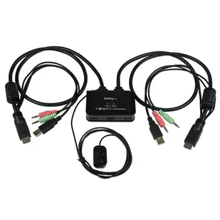 StarTech SV211HDUA przełącznik KVM Czarny - Przełączniki KVM - miniaturka - grafika 1
