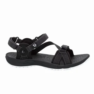 Sandały sportowe damskie Jack Wolfskin LAKEWOOD RIDE SANDAL W black - 38 - Sandały damskie - miniaturka - grafika 1