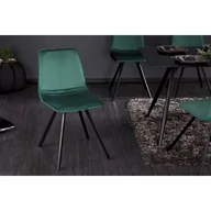 Krzesła - Invicta Interior Krzesło amsterdam szmaragdowo-zielone 39918 - miniaturka - grafika 1