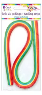 Dalprint Paski quilling 3mm tęczowe (100) DP9056 - Quilling - miniaturka - grafika 1