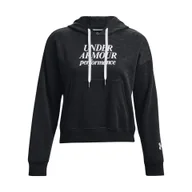 Bluzy damskie - Bluza sportowa damska Under Armour Essential Script z kapturem - miniaturka - grafika 1