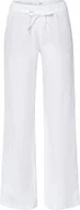 Spodnie damskie - BRAX Damskie spodnie Style Farina Pure Linen, białe, 38K, biały, 29W / 30L - miniaturka - grafika 1