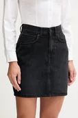 Spódnice - Pepe Jeans spódnica jeansowa kolor czarny mini ołówkowa PL90112449F0 - miniaturka - grafika 1