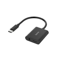 Adaptery i przejściówki - Hama USB-C USB-C+ Jack 3,5 mm z przewodem | - miniaturka - grafika 1