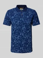 Koszulki męskie - Koszulka polo o kroju slim fit z kwiatowym wzorem - miniaturka - grafika 1