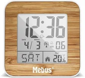 Zegary - Mebus 27247 White/Wood Look Radio alarm clock digital - miniaturka - grafika 1