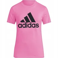 Koszulki i topy damskie - Koszulka damska adidas Loungewear Essentials Logo Tee różowa IR5413 r-XS - miniaturka - grafika 1