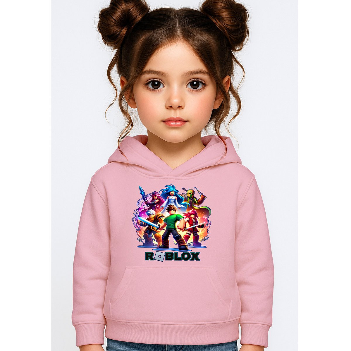 BLUZA DZIECIĘCA Z KAPTUREM ROBLOX 110-116 DLA DZIECKA PREZENT