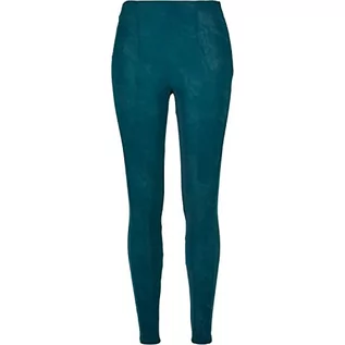 Spodnie damskie - Urban Classics Damskie spodnie damskie Washed Faux Leather Pants dla kobiet, sztuczna skóra, skinny, dostępne w 3 wariantach kolorystycznych, rozmiary XS - 5XL, Jasper, 3XL - grafika 1