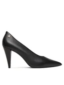 Czółenka - Tommy Hilfiger Czółenka Th Smooth Leather Pump FW0FW08960 Czarny - miniaturka - grafika 1