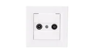 Gniazdka elektryczne - Schneider Electric ASFORA Gniazdo antenowe RTV końcowe 1dB białe EPH3300121 0001-00000-52992 [4352172] - miniaturka - grafika 1