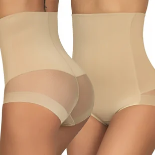REWELACYJNE Majtki WYSZCZUPLAJĄCE damskie MODELUJĄCE z siateczką KORYGUJĄCE - Majtki damskie - miniaturka - grafika 1