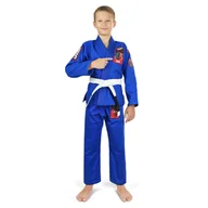 Kimona, stroje i obuwie - Kimono/Gi do BJJ dla dzieci Ground Game Ninja niebieskie - miniaturka - grafika 1