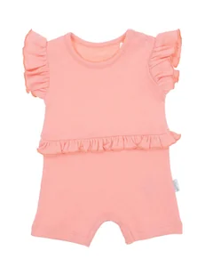 Dziewczęcy rampers koralowy Nicol r.92 - Kombinezony dla dzieci - miniaturka - grafika 1