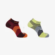 Odzież trekkingowa damska - Skarpetki turystyczne Salomon Outline Prism Ankle 2 pary niskie - miniaturka - grafika 1