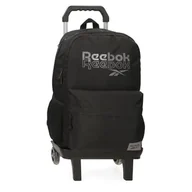 Plecaki szkolne i tornistry - Reebok Melbourne Plecak szkolny z wózkiem Czarny 31x44x15 cm Poliester by Joumma Bags, Czarny (Black), Talla única, plecak szkolny na kółkach - miniaturka - grafika 1