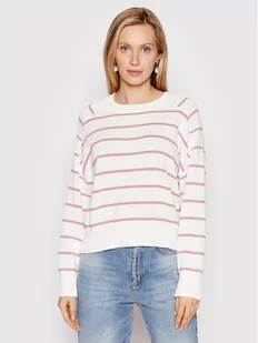 Benetton United Colors Of Sweter 1494E100G Biały Relaxed Fit - Swetry damskie - miniaturka - grafika 1