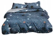 Pościel - Komplet pościeli 3D satyna 160x200 Kosmos 3el - miniaturka - grafika 1