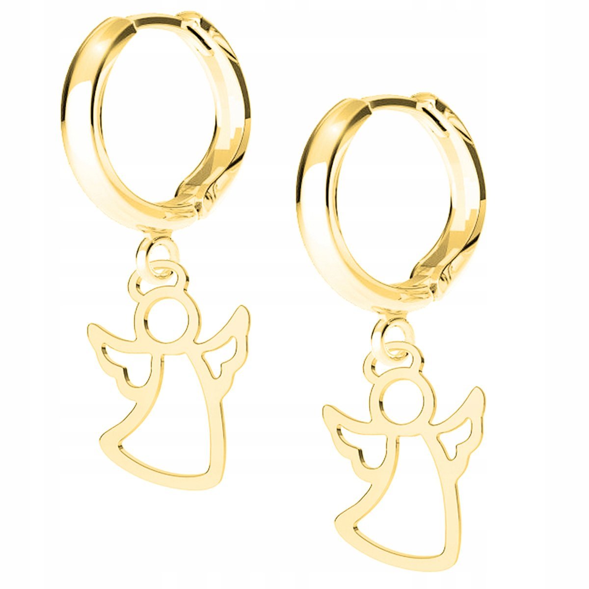 Kolczyki złote Aniołek Anioł 925