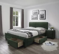 Łóżka - MODENA 3 ŁÓŻKO Z SZUFLADAMI CIEMNY ZIELONY VELVET - miniaturka - grafika 1