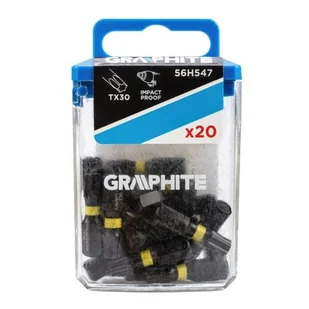 Bity udarowe TX30 x 25mm, zestaw 20szt. GRAPHITE 56H547 - Bity - miniaturka - grafika 1