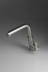 Deante Silia Bateria kuchenna z wyciągną wylewką titanium BQSD73M - Baterie kuchenne - miniaturka - grafika 1