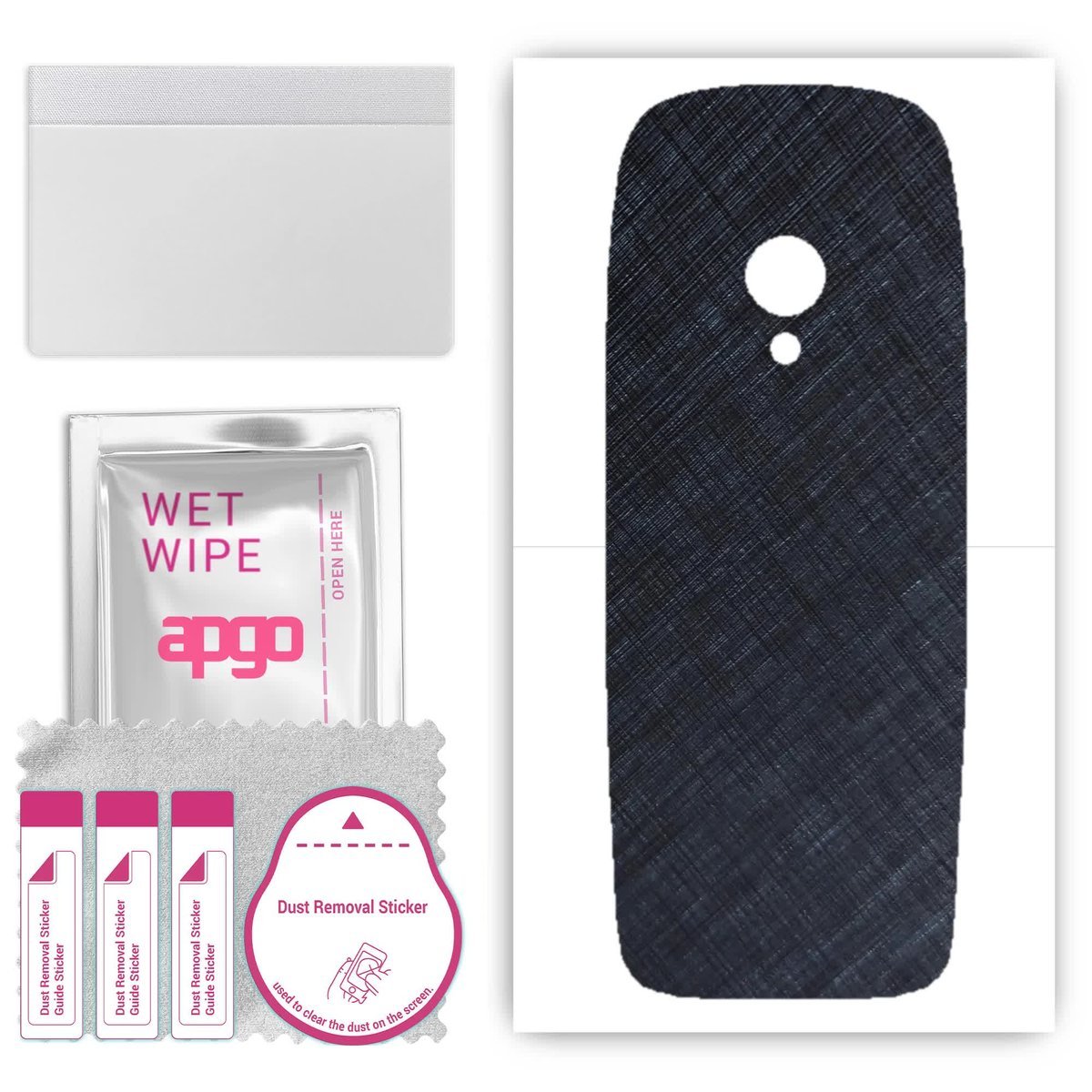 Folia naklejka skórka strukturalna na TYŁ do Nokia 6310 2021 - Tytan Niebieski - apgo SKINS