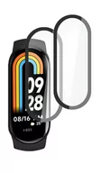 Akcesoria do smartwatchy - 2x Szkło Hybrydowe do Xiaomi Mi Band 8 / 8 NFC Black - miniaturka - grafika 1