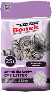 Żwirek Benek Super Lawenda - 25 l (ok. 20 kg) - Żwirek dla kotów - miniaturka - grafika 1