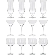 Szklanki - Kieliszki do drinków, 3 rodzaje szklanek do drinków: Gin, Tonic, Hurricane, 12 sztuk - miniaturka - grafika 1