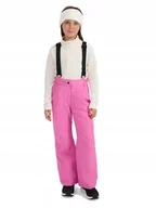 Spodnie narciarskie - Dziewczęce spodnie narciarskie 4F FTRF0948 różowy 55S 134 cm - miniaturka - grafika 1